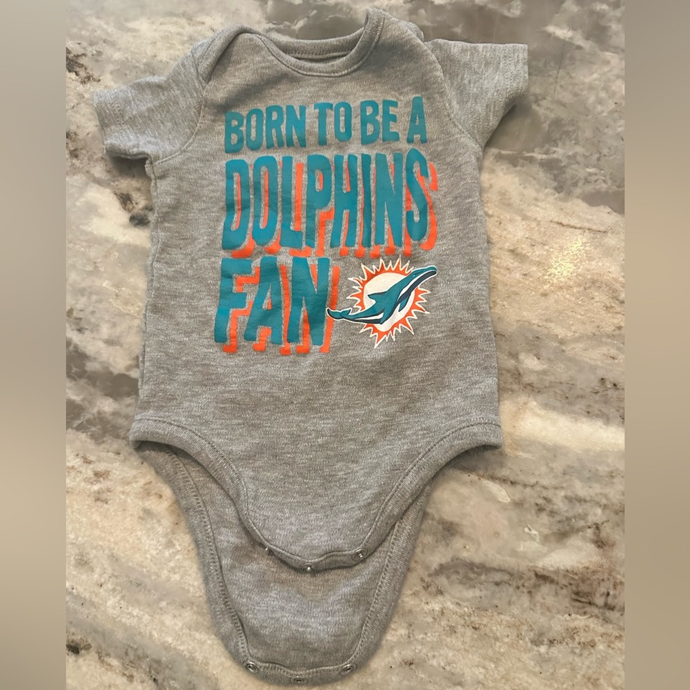 NFL dolphin onesie